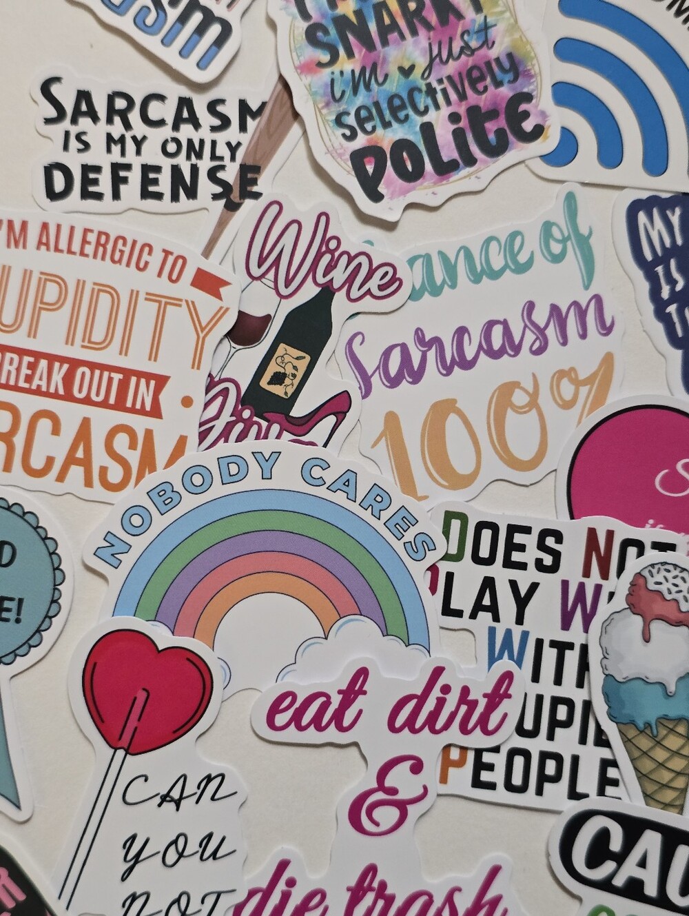 Assorted Sarcasm Sticker Pack - Picture 9 of 10
